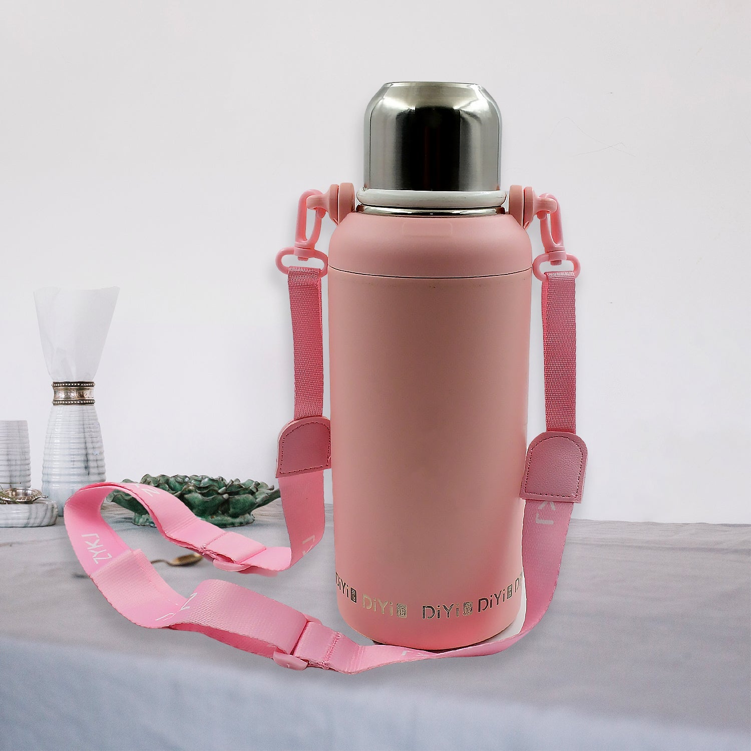 13036 Stainless Steel tumblers 316 Stainless Steel, Vacuum Insulated Cup / Bottle, Portable Travel Kettle / Water Bottle with Handle, Outdoor Large Capacity Sports Kettle Cups / Bottle (1300 ML) 13036 Stainless Steel tumblers 316 Stainless Steel, Vacuum Insulated Cup / Bottle, Portable Travel Kettle / Water Bottle with Handle, Outdoor Large Capacity Sports Kettle Cups / Bottle (1300 ML)